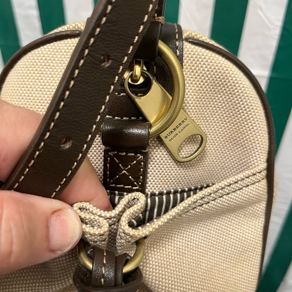 EUC Burberry Blue Label Canvas and Leather Satchel Crossbody - Picture 11 of 15